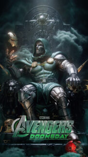 Doctor Doom on Throne Marvel Avengers Doomsday Mobile Wallpaper