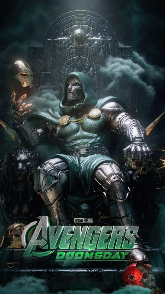 Doctor Doom on Throne Marvel Avengers Doomsday Mobile Wallpaper