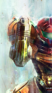 Samus Aran Power Suit Mobile Wallpaper