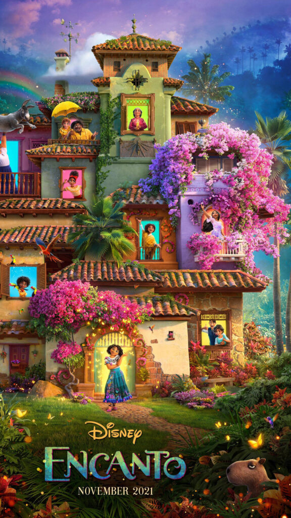 Disney Encanto Magical House Scene Mobile Wallpaper