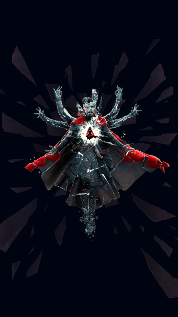 Surreal Shattered Sorcerer Supreme Art Mobile Wallpaper