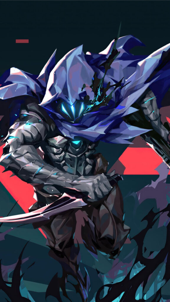 Omen Valorant Dark Warrior Mobile Wallpaper
