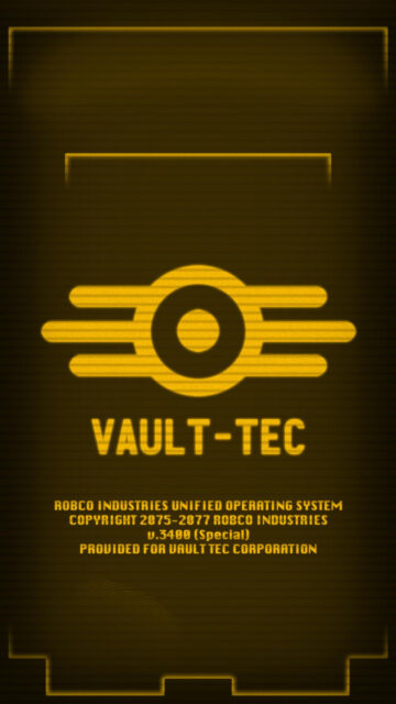 Vault-Tec RobCo OS Fallout Style Mobile Wallpaper