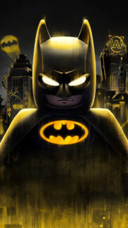 Lego Batman Cinematic Close-up Vertical Mobile Wallpaper