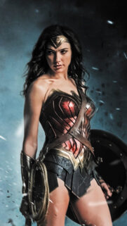 Wonder Woman Gal Gadot Cinematic Shield Mobile Wallpaper
