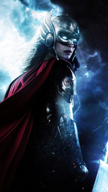 Mighty Thor Jane Foster Marvel Superhero Mobile Wallpaper