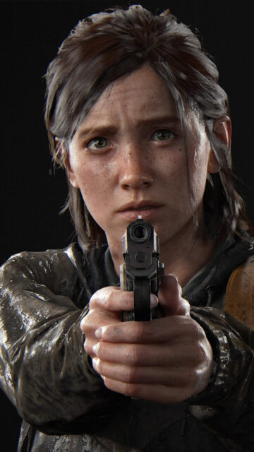 Ellie from The Last of Us Part II Cinematic Mobile Wallpaper