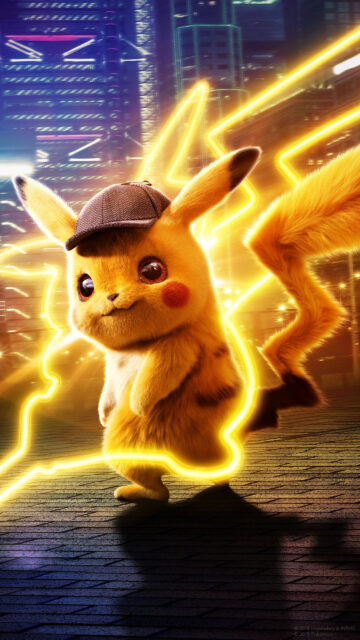 Detective Pikachu Movie Character Aesthetic Mobile Wallpaper