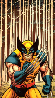 Wolverine X-Men Intense Forest Stance Mobile Wallpaper