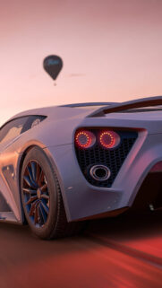 Zenvo TSR-S Sunset Rear View Mobile Wallpaper
