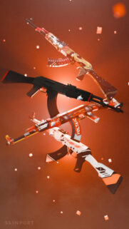 AK-47 Weapon Skins CS2 Gaming Mobile Wallpaper