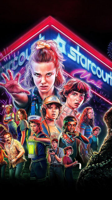 Stranger Things Season 3 Starcourt Mall Mobile Wallpaper