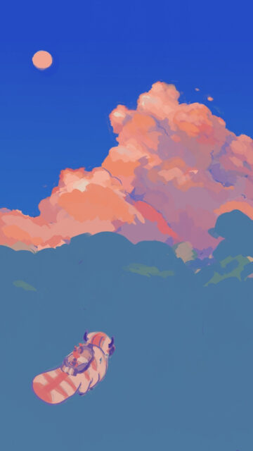 Appa Flying Over Mountains Sunset Mobile Wallpaper