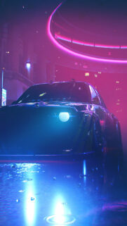 Neon Street Racing BMW E30 Mobile Wallpaper