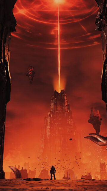 Doom Eternal Urdak Tower Mobile Wallpaper, Phone Wallpaper or 4K Wallpaper