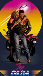 Top Gun Retro Aesthetic 80s Cinematic Mobile Wallpaper