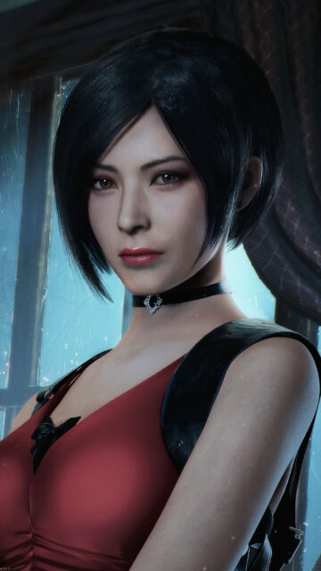 Ada Wong Resident Evil Portrait Mobile Wallpaper