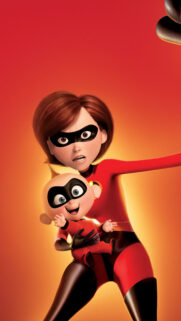 Elastigirl and Jack-Jack Parr High Quality Mobile Wallpaper