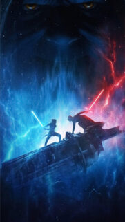 Star Wars The Rise of Skywalker Rey and Kylo Ren Mobile Wallpaper