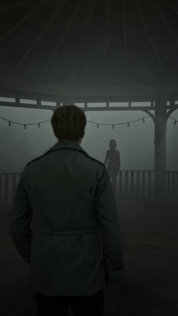 Silent Hill 2 James and Maria Gazebo Mobile Wallpaper