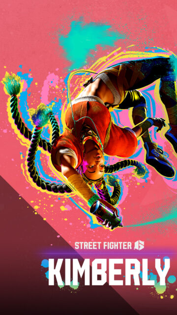 Kimberly Street Fighter 6 Vibrant Action Mobile Wallpaper