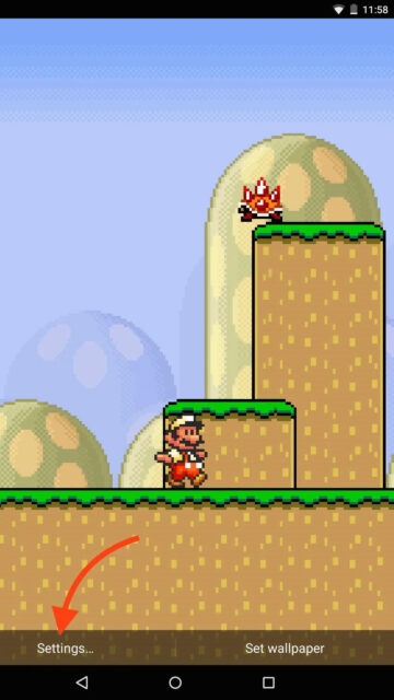 Pixel Art Super Mario Bros. Retro Style Mobile Wallpaper