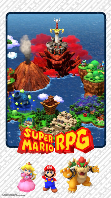Super Mario RPG World Map Mobile Wallpaper