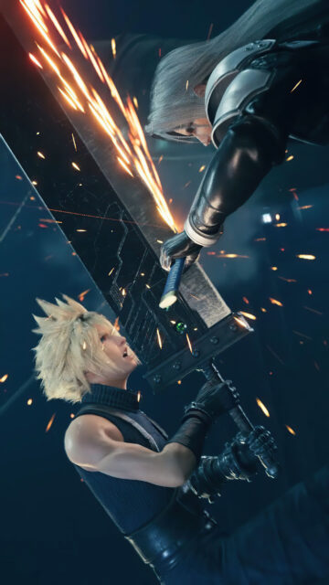 Cloud and Sephiroth Final Fantasy Clash Mobile Wallpaper