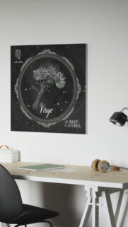 Minimalist Virgo Zodiac Earth Sign Aesthetic Constellation Wallpaper