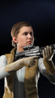 Star Wars Princess Leia Hoth Outfit Mobile Wallpaper