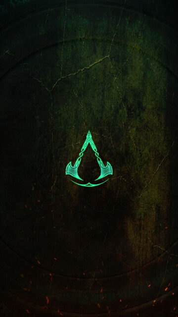 Viking Assassin's Creed Insignia Dark Mobile Wallpaper