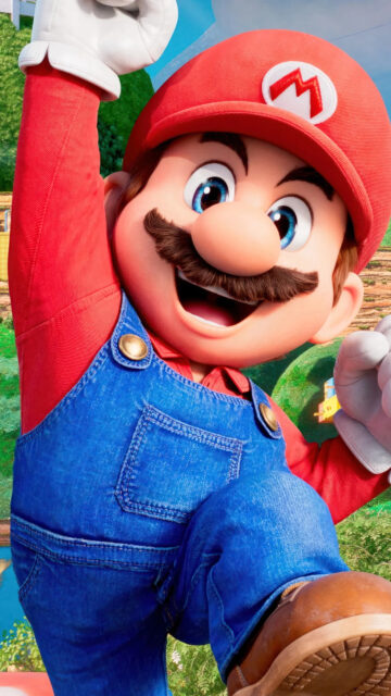 Super Mario Cheerful Pose 4K Mobile Wallpaper