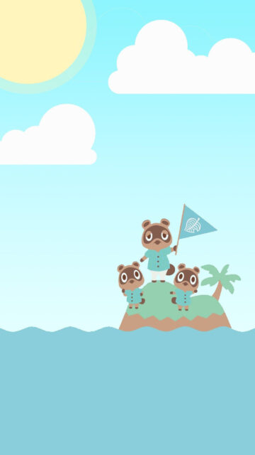 Animal Crossing Island Adventure Mobile Wallpaper