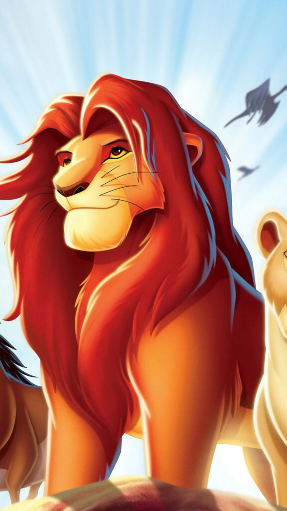 Simba from The Lion King High Definition Mobile Wallpaper