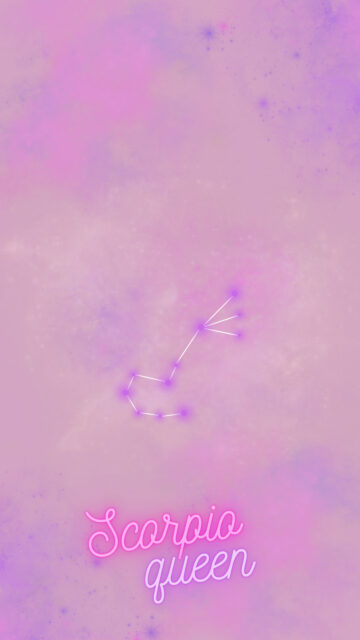 Mystical Scorpio Queen Aesthetic Astrology Constellation Phone Wallpaper
