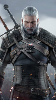 Geralt of Rivia Fantasy Warrior 4K Mobile Wallpaper