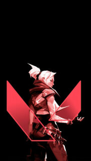 Jett Valorant Minimalist Silhouette Mobile Wallpaper