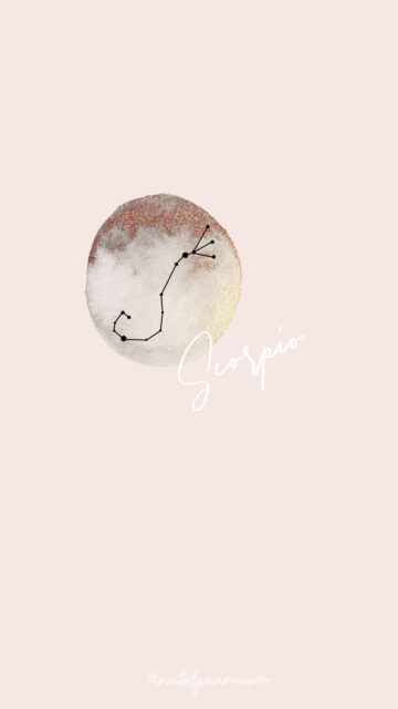 Aesthetic Scorpio Zodiac Constellation Minimalist Spiritual Phone Wallpaper