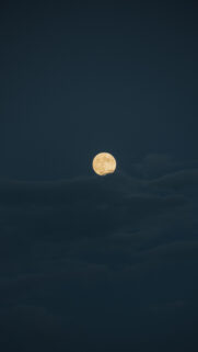 Mystical Golden Full Moon Celestial Spiritual Energy Wallpaper