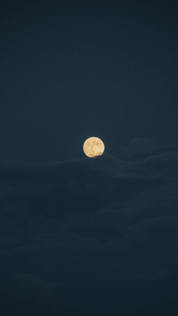 Mystical Golden Full Moon Celestial Spiritual Energy Wallpaper