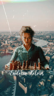 Eudoria Holmes Portrait London Skyline Mobile Wallpaper