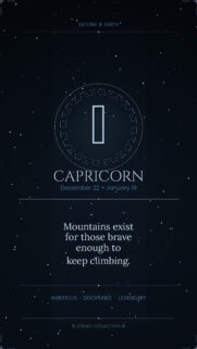 Capricorn Zodiac Sign Traits and Earth Element Aesthetic Wallpaper