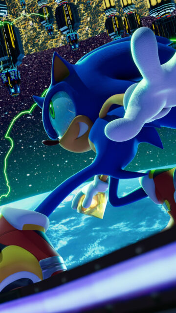 Sonic The Hedgehog in Space Epic 4K Mobile Wallpaper