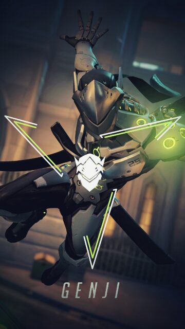 Overwatch Genji Cyborg Ninja Warrior Mobile Wallpaper