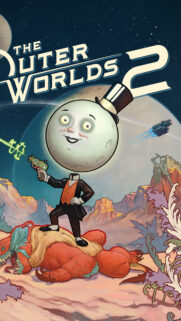 The Outer Worlds Moon Man Illustration Mobile Wallpaper