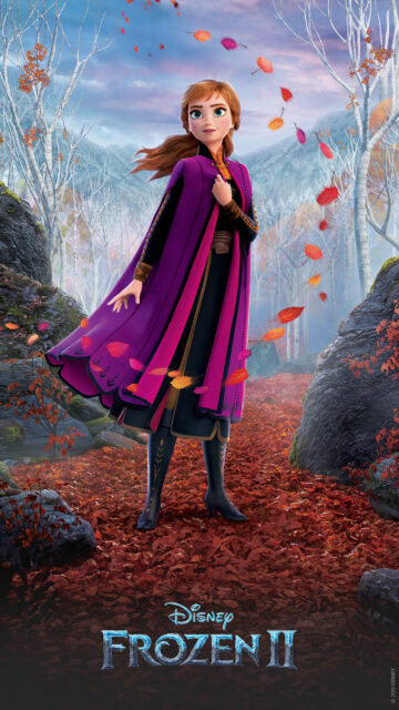 Anna from Frozen 2 Fall Season Mobile Wallpaper