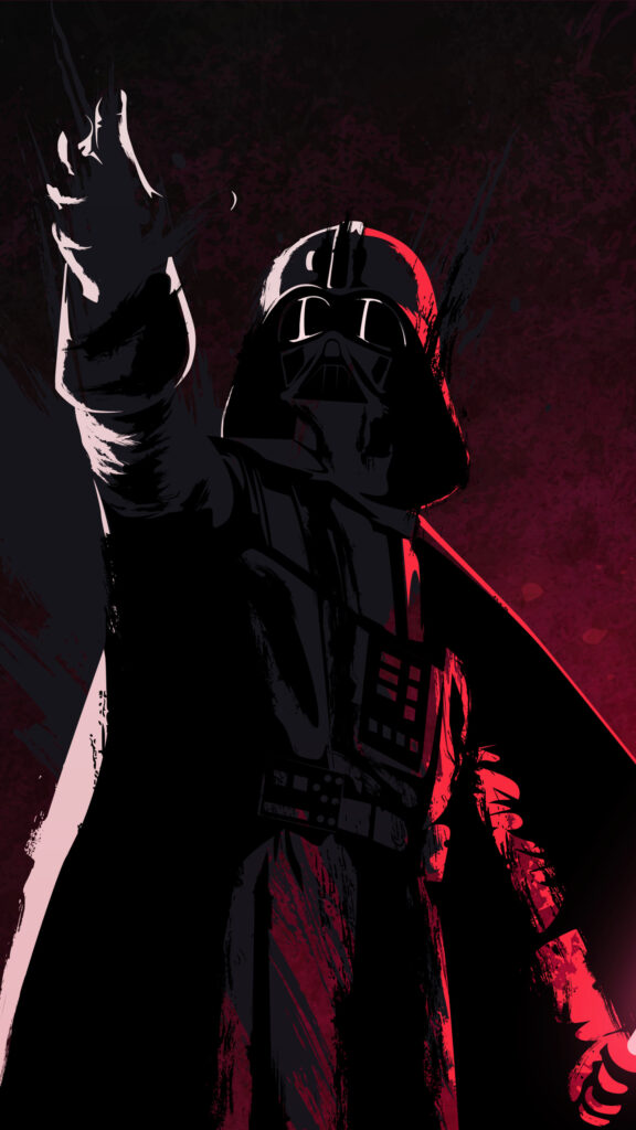 Darth Vader Dark Force Aesthetic Art Mobile Wallpaper