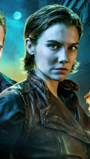 Lauren Cohan Intense Gaze Walking Dead Mobile Wallpaper