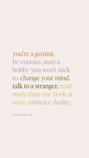 Gemini Zodiac Air Element Aesthetic Affirmation Motivational Wallpaper