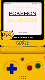 Pikachu Game Boy Advance SP Aesthetic Mobile Wallpaper